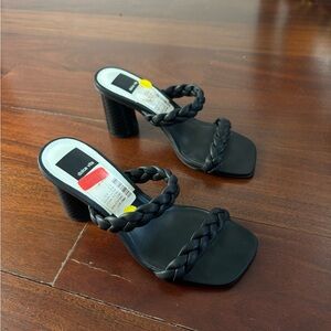 Dolce Vita Black Braided Heels